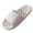 White, variant on Xfvqtps Shower Shoes for Mens and Womens Couples Slide Hollow Crisscross Sole Quick Drying Lightweight Non Slip Open Toe Solid Color Indoor Beach PVC Slipper Black