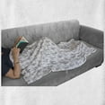 thumbnail image 6 of Tree Soft Flannel Fleece Throw Blanket, Abstract Minimalist Nature Themed Different Tree Patterns on Plain Background, Cozy Plush for Indoor and Outdoor Use, 70" x 90", Plum and White, by Ambesonne, 6 of 6