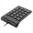 thumbnail image 4 of 2X Mini USB Wired Numeric Keypad Numpad 18 Keys Digital Keyboard for Accounting Teller Laptop Windows Android (Black),2 x Wired Keyboard,black, 4 of 10