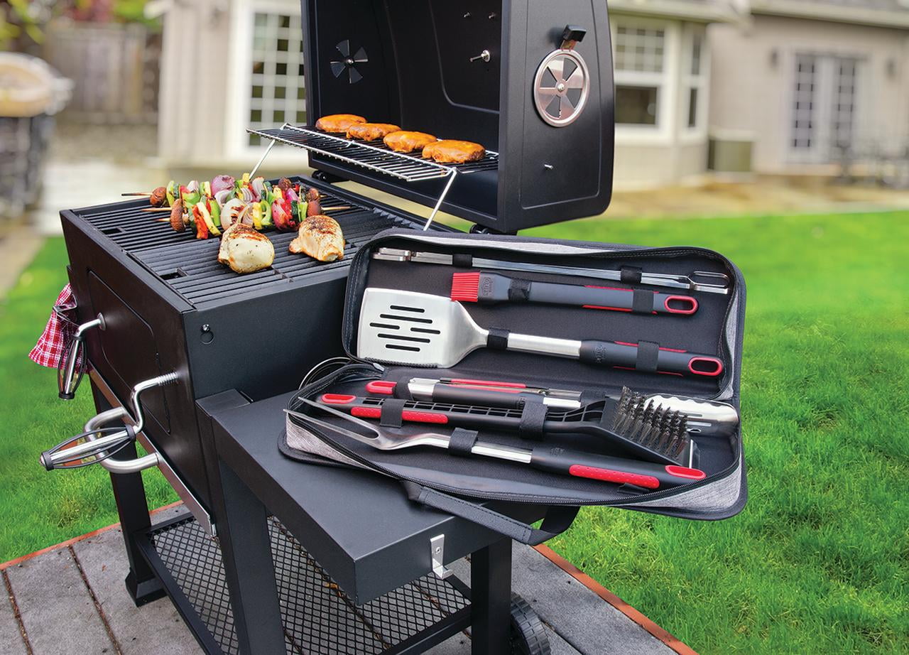 Expert Grill Soft Grip BBQ Stainless Steel Grill Tool Set - 10 ct