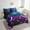 Purple Cyan, variant on Erosebridal Purple Gamepad Bedding Sets Twin Size,Honeycomb Hexagon Comforter Sets with Sheets,Teens Bedroom Decor,Reversible,Breathable,7-Piece