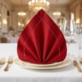 thumbnail image 2 of Unique Bargains 12 Pack Washable Polyester Cloth Napkins for Dining Wine Red 17"x17", 2 of 6