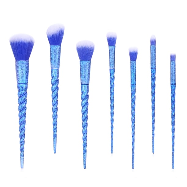 Juegos De Brochas De Maquillaje De 7/10 Uds., Mango En Espiral, Brocha Suave Para Sombra De Ojos, Herramientas De Belleza Portátiles Para Todo Tipo De Piel Advancent CE008039-03