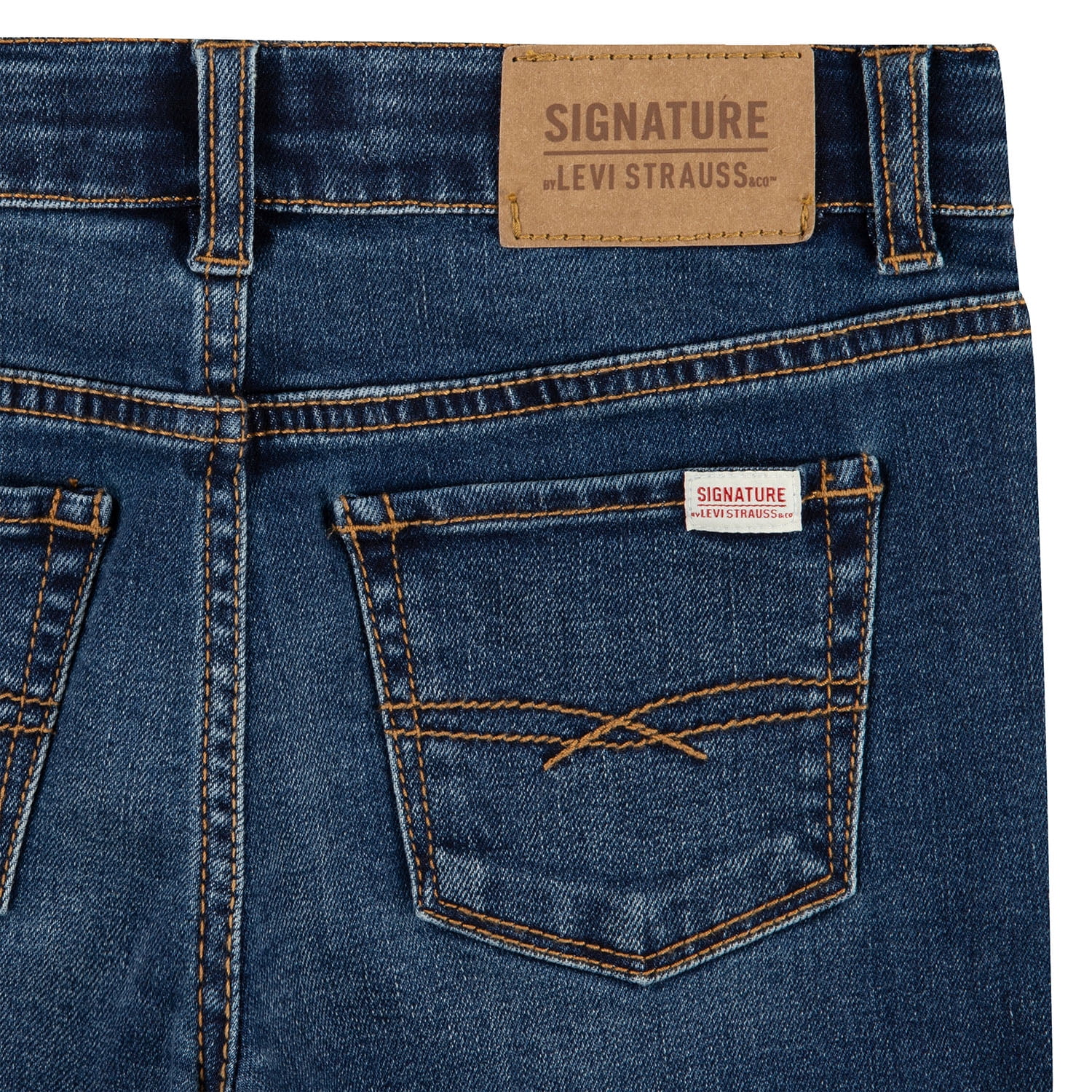 Levi Strauss Signature Girls Denim Bermuda Shorts, Sizes 5-18