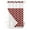 Red, variant on No Hook Cloth Fabric Shower Curtain with Snap in Liner, Gray Morocco Waterproof Shower Curtains Set with See Through Top Window, Vintage Minimalist Boho Ethnic Pattern Bath Curtains Shower 36"x78"