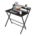 thumbnail image 2 of Micozy 31.5" Folding 2-Layer Collapsible Desk, Black, 2 of 4