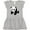AC-Heather Grey, variant on Inktastic Panda Bear Girls Toddler Dress