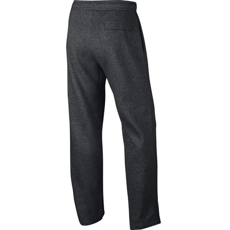 men's nike club open hem fleece pants