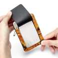 thumbnail image 7 of Kangaroo Square PU Leather Luggage Tags, 2 Pack, with Privacy Cover and Stainless Steel Ring - Suitable for Travel, Backpack, Handbag - Bag Tags, Handbag Tags, 7 of 7