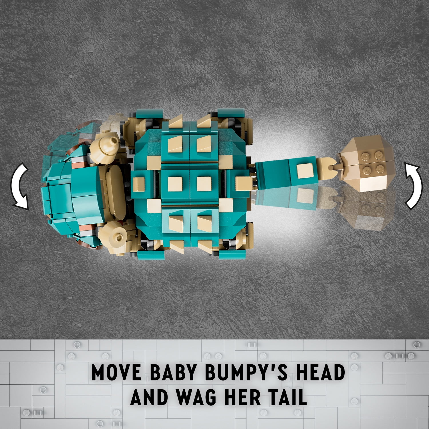 LEGO Jurassic World Baby Bumpy: Ankylosaurus - Dinosaur Toy for Kids Ages 7+ - Gift for Young Jurassic Park Fans & Animal Lovers, 76962