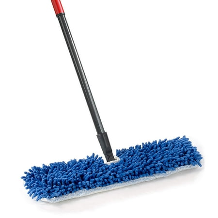 - O-Cedar Dual-Action Microfiber Flip Mop with Telescopic Handle, This flip mop features a head that is double sided Microfiber & Chenille for wet and dry.., By OCedar