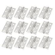 Uxcell Stainless Steel Door Hinges with 1.7 Inch Length for Closet Window 12 Pack