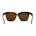 thumbnail image 4 of Womens Studious Hipster Thick Horn Rim Sunglasses Tortoise Brown, 4 of 4