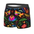 thumbnail image 2 of Fotbe Mexican Flower Traditional1 Men’s Total Support Pouch Boxer Briefs, X-Temp Cooling, Moisture-Wicking Underwear, Regular, Long-leg and Trunk-XX-Large, 2 of 9