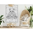 thumbnail image 6 of Artistic Chaos Ink Giant Coloring Poster Made in The USA, Rolled not Folded, Huge Coloring Pages, Great Craft for School Classroom, Party, Activities, Family Gatherings (30" x 21", Panda ), 6 of 6