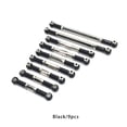 thumbnail image 1 of pitrice 9 Pieces/Set RC Car Steering Tie Rod Pull Rods Automotive Upgrade Modified Accessories Replacement for WL Toy 12429 Black, 1 of 6