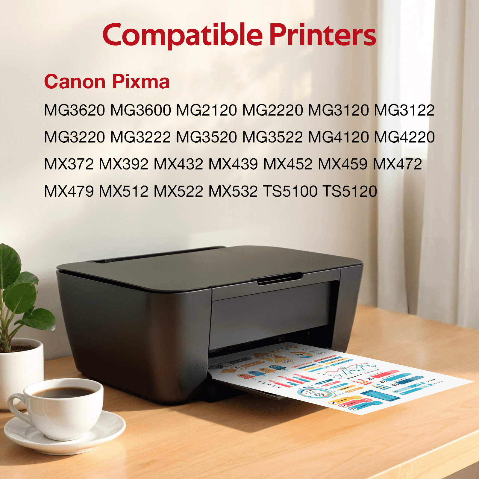 240XL 241XL Ink Cartridge Compatible for Canon Ink 240 and 241 for Pixma Printer (2 Pack)