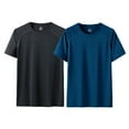 thumbnail image 1 of Kadahis Men's Short Sleeve Soft T-Shirt，2-Pack, 1 of 8