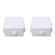 thumbnail image 2 of Caja de conexiones impermeable ANGGREK IP55 2 piezas para cableado residencial, 2 of 8