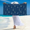 thumbnail image 5 of Sikiie Lighthouses and Anchors Beach Towel for Women Men, Pool Bath Beach Camping Beach Towel Adult Blanket for Travel Swim 27.5"x 55", 5 of 6