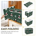 thumbnail image 2 of Yayeee Collapsible Cube Storage Bin with Lid Fabric Closet Decorative Basket with Handles, Christmas Santa Hats, 2 of 7