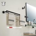 thumbnail image 4 of Double Towel Bar Matte Stainless Steel Bath Towel Rack for Bathroom Towel Holder Wall Mount Total Length TBLPB, 4 of 9