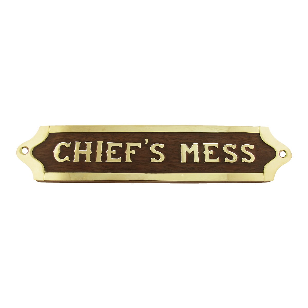Chiefs Mess Brass Door Sign Maritime Ships Plaque Ship Wall Decor US Navy Gift for sale online