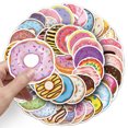 thumbnail image 1 of Paquete de pegatinas con forma de rosquilla, 50 unidades, bonitas calcomanías de vinilo para postres, 1 of 2
