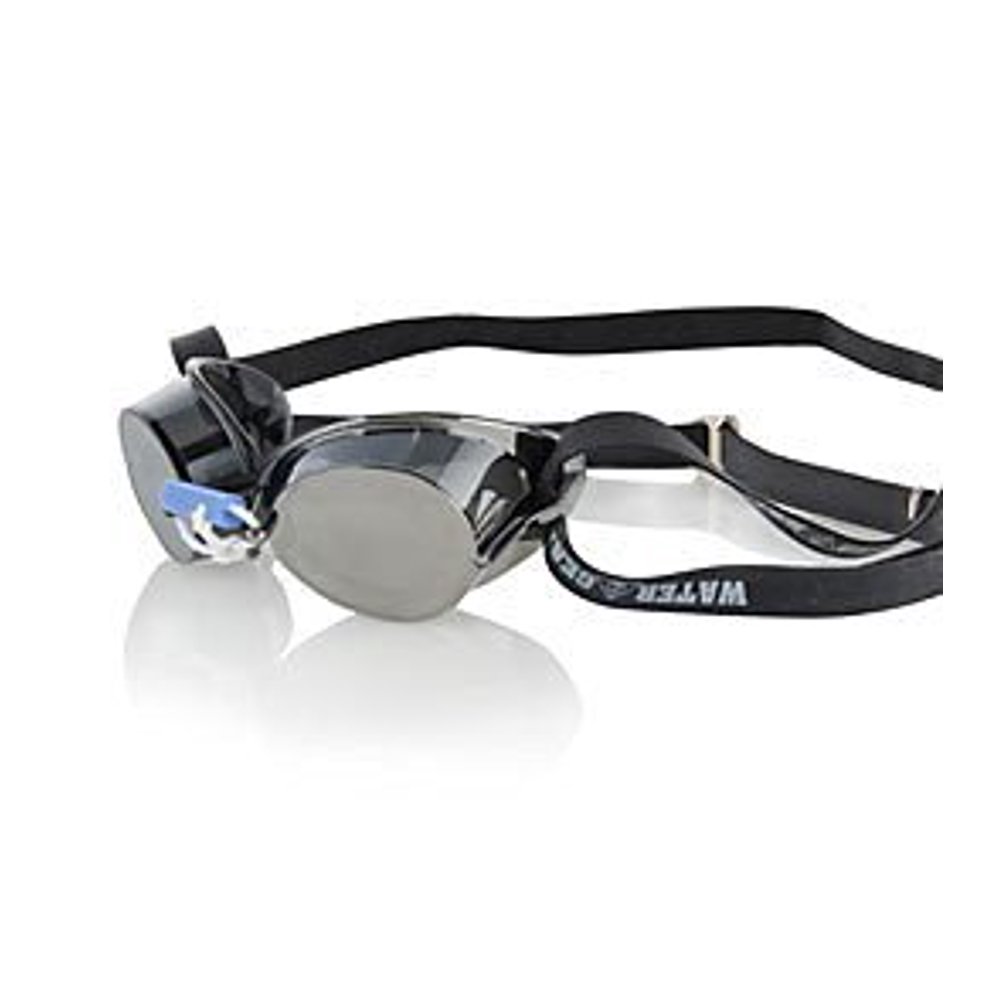 Water Gear Metallic Swedish Pro AntiFog Swim Goggles Silver