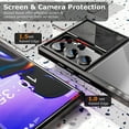 thumbnail image 5 of Dteck for Samsung Galaxy S23 Ultra Case with Camera Protection Slide Cover, Clear Slim Fit Shockproof Protective Camera Cover S23 Ultra Case 6.8 Inch 2023, Black, 5 of 7