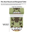 thumbnail image 7 of HELLHERO Polyester Bathroom Toilet Cozy Set & Washable Toilet Lid Dust Cover Set & Universal for Household Elastic Bottom, 7 of 7
