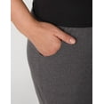 thumbnail image 4 of Hanes Just My Size Women's Cotton Jersey Pull-On Shorts, 7" (Plus ) Charcoal Heather 1X, 4 of 5