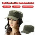 thumbnail image 2 of TureClos Baseball Caps Sunshade Climbing Fashion Cooling Adjustable Unisex Premium Material Long-time Service Summer Breathable Flat Hat Army Green, 2 of 6