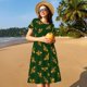 thumbnail image 4 of Easygdp Hohey Bee para Vestido Transpirable de Mujer, Vestido Suelto de Manga Corta con Pliegues y Bolsillos para el Verano, 4 of 6
