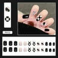 thumbnail image 3 of 4-Pack Press on Nails - 96 Pieces Long-Wear, Glossy Finish, Quick Stick, No Glue Needed, Perfect for Dance, Party, Daily Wear, Fashionable Nail Art for Women/Girls, 3 of 8