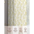 thumbnail image 5 of Yellow Spring Floral Sheer Curtains 63 Inch Length 2 Panels Set, Summer Botanical Watercolor Voile Window Treatment Rod Pocket Curtains Sheers Drapes for Bedroom/Living Room/Kitchen 52x"63"x2, 5 of 7