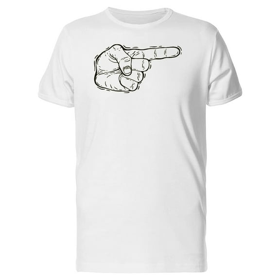 Hand Pointing Finger Tee Men's -Image by Shutterstock