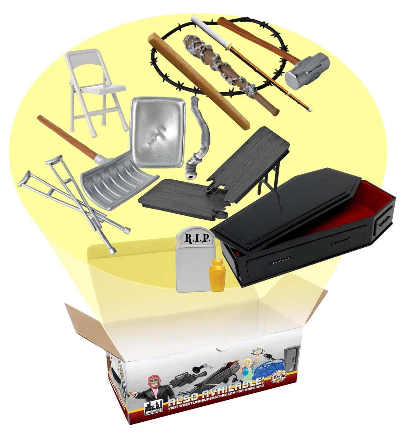 Figures Toy Company Wrestling Ring Ropes - 6 Sets For 21.5" Action Figure Rings