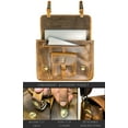 thumbnail image 5 of Leather Messenger Bag for Men 16" Laptop Office Business Briefcase Leather Computer Work Bag Shoulder Satchel by Rustic Town, Brown, 5 of 9