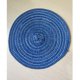 thumbnail image 3 of Mantel individual redondo de lino y algodón tejido, estilo occidental, antideslizante, resistente al calor, para mesa de comedor (azul, S), 3 of 6
