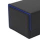 thumbnail image 5 of Caja de almacenamiento para baraja de cartas coleccionables, estándar, con 2 separadores de cartas, práctica Cuadros Negro Azul, 5 of 9