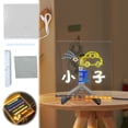 thumbnail image 1 of Fiudx Pizarra Luminosa, Notas Acrílicas Regrabables, Sopizarra Seca con Luz Led, Herramienta de Dibujo Decorativa para Niños, Ideal para Restaurantes y Oficinas, Ideal para Regalo de Navidad, con Ali, 1 of 7