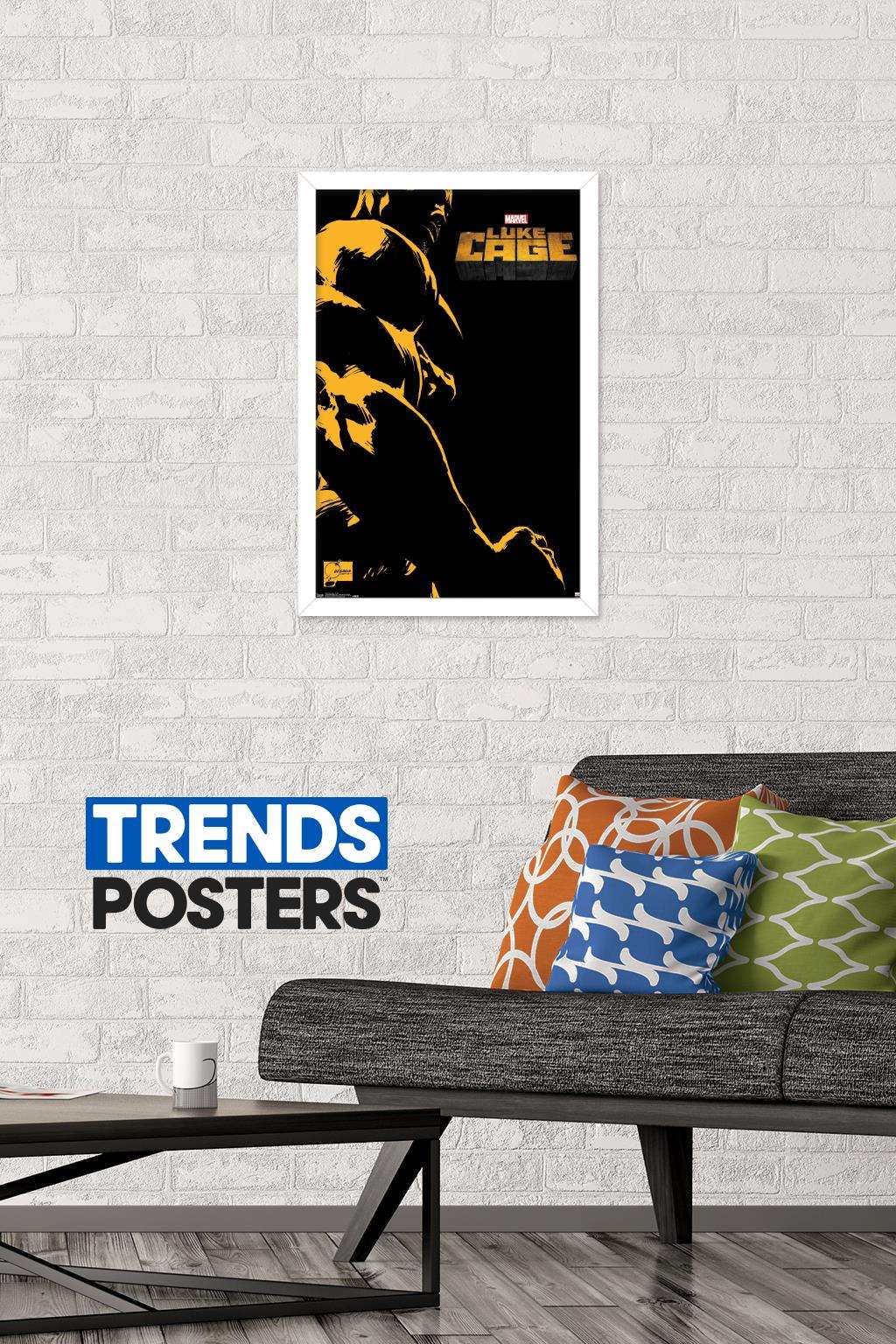 Marvel Comics TV - Luke Cage - One Sheet Wall Poster, 14.725" x 22.375", Framed