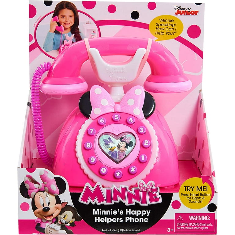 Just Play Minnie Mouse Happy Helpers Phone, Pink, Toy Phone