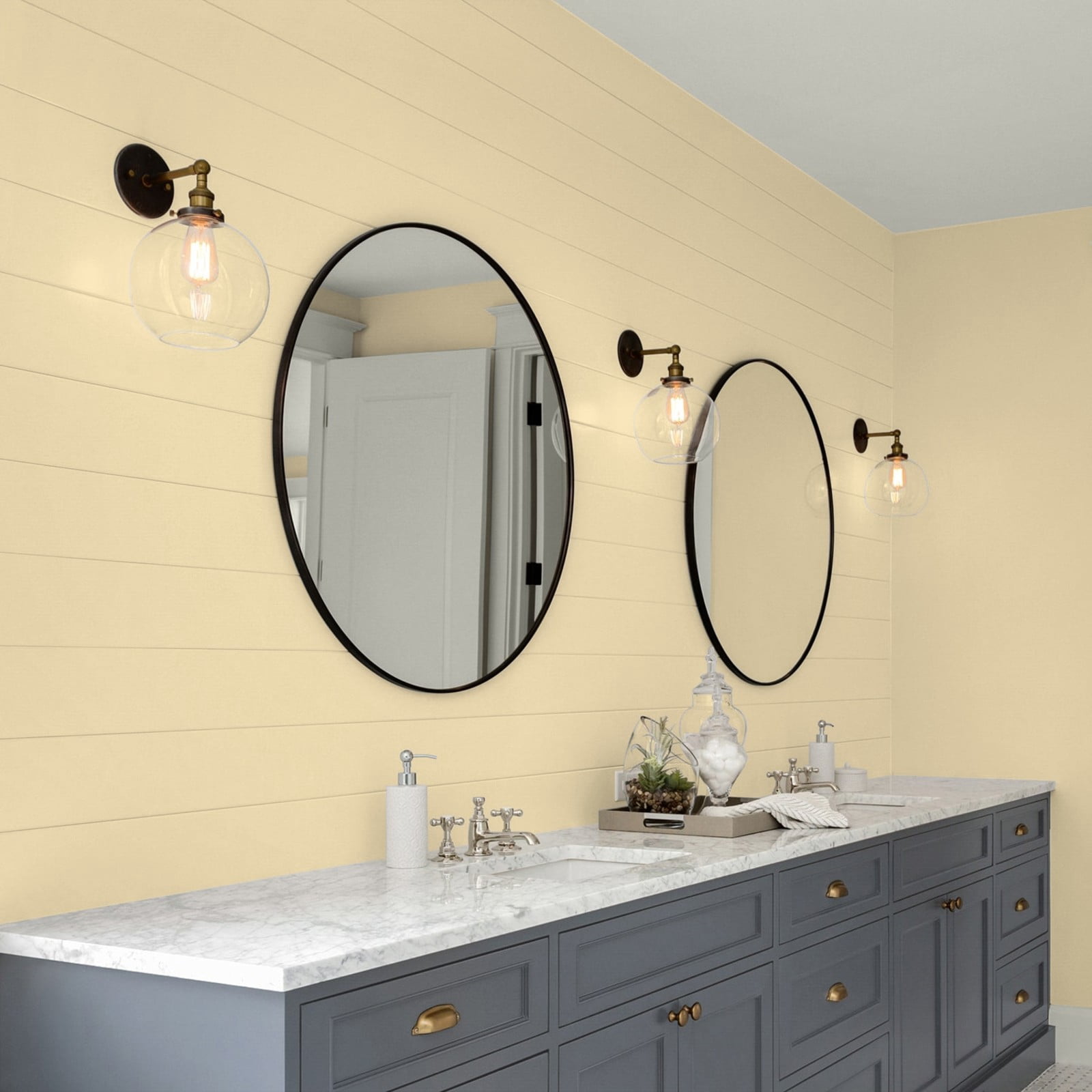 Glidden Glidden Kitchen Bath and Laundry Caramelized Pears / Beige, Eggshell Interior Paint with Primer, 1 Gallon