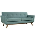 thumbnail image 1 of Modway Engage Causeuse Moderne Rembourrée en Tissu, Bleu Laguna, 1 of 6