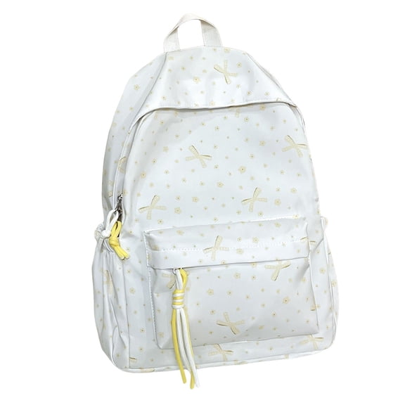 Student Polka Bow Backpack Versatile Casual Daypack Lightweight School Back To School Backpack