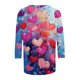 thumbnail image 5 of RKSTN Valentines 3/4 Sleeve Tops for Women Oversized Crewneck Valentine's Day Graphic Printed Short Sleeve T Shirt Womens Casual Round Neck Loose Comfy Loves Heart Print Three Quarter Sleeve Shirts, 5 of 6