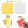 thumbnail image 2 of Uxcell 100 Pcs 5 x 5 Inch Square Aluminum Foil Candy Wrappers, Golden, 2 of 6