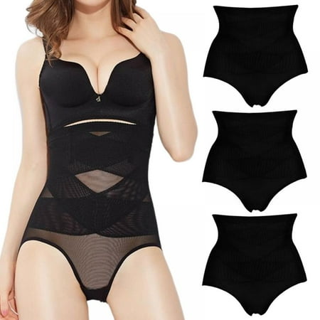 

Women Butt Lifter Shapewear Hi-Waist Double Tummy Control Panty Waist Trainer Body Shaper 3 Pack